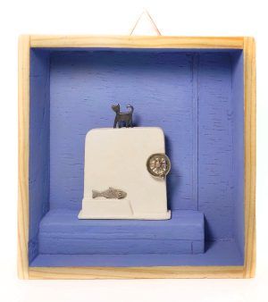 XAVIER MONCLÚS: CAT & FISH WAITING "Broche"